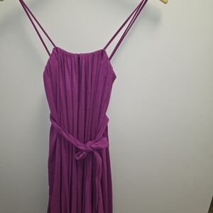 Purple Spaghetti Strap Dress